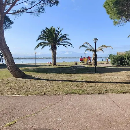 T2 Confortable Pour 4 Pers, Rdc, Terrasse, Parc Arbore, Piscine, Wifi, Parking Gratuit - Fr-1-195-4 Apartment Le Barcares